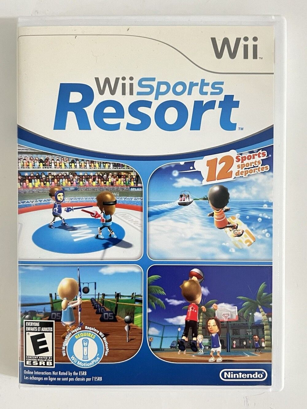 Wii Sports Resort (Nintendo Wii, 2009) Complete w/ Manual  & Inserts - Tested